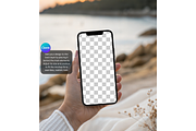 Sunset Beach iPhone Mockup, a Product Mockup by MockupWizard (Thumbnail 3 of 5)