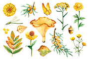 Yellow summer nature kit, a Texture Illustration by Sundra (Thumbnail 1 of 6)
