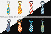 Necktie Clipart, a Graphic by Artnoy (Thumbnail 2 of 5)