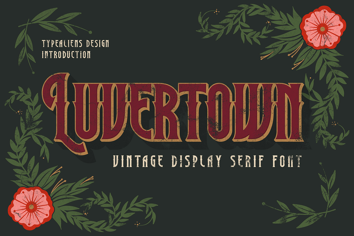 Luvertown, a Serif Font by ilhamtaro (Photo 1 of 11)