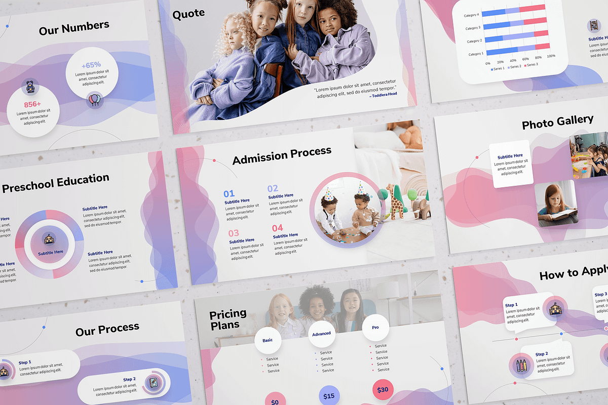 Kindergarten PowerPoint Presentation, a Presentation Template by Flat Icons (Photo 5 of 6)