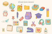 Back to School Clipart Set, an Education Illustration by Bielousova Art (Thumbnail 2 of 7)