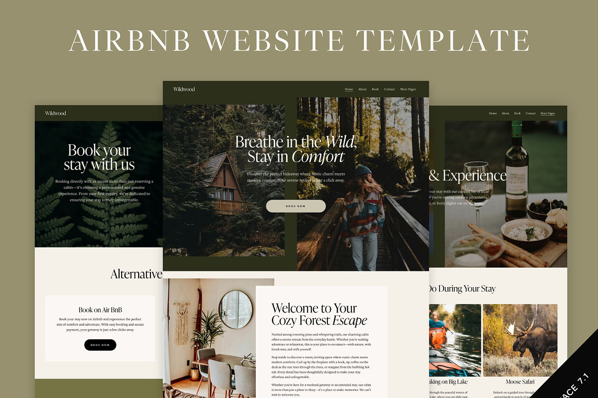 AirBnB Squarespace Website Template, a Squarespace Template by MartaLebre (Photo 2 of 10)