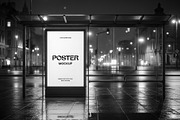 Lightbox Bus Stop Poster Mockup, an Advertising Mockup by graphypix (Thumbnail 4 of 4)
