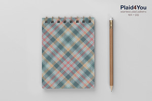 102 Plaid Patterns Soft & Pastel