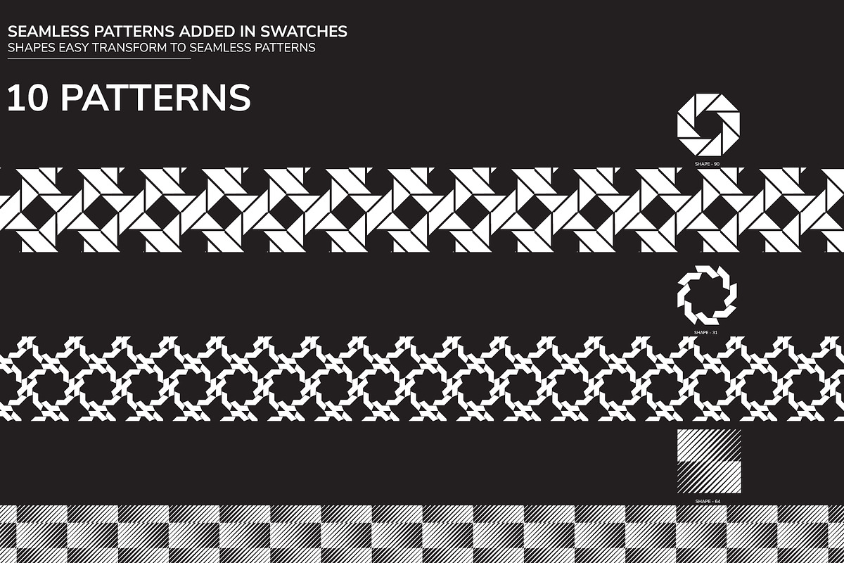 100 geometric shapes. Part 2, an Object Graphic by Vanzyst (Photo 2 of 9)