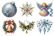 Watercolor Christmas Decor Clipart, an Illustration by Daily.Designs (Thumbnail 4 of 5)