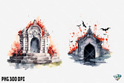 Dracula's Grave Halloween, an Illustration by Gemstone (Thumbnail 5 of 12)