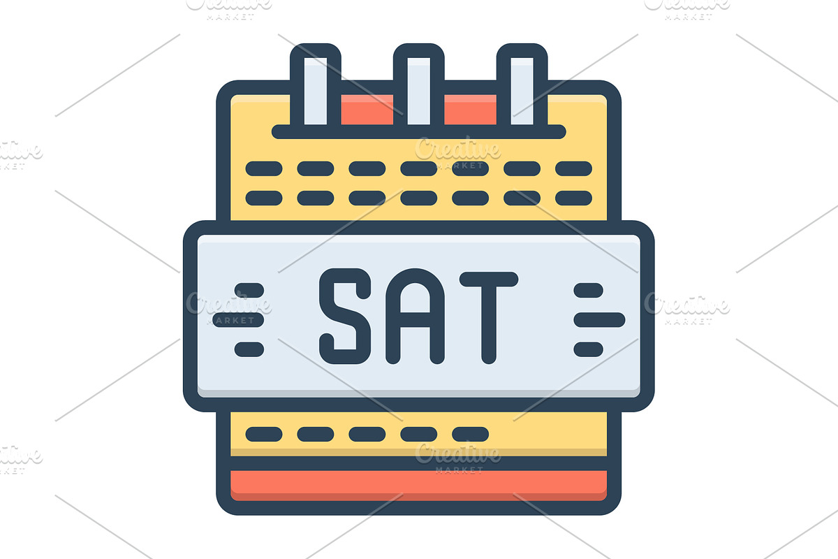 Sat saturday color icon, a Duotone Icon by Creative priyanka