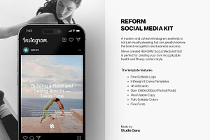 REFORM / Fitness Social Media Kit