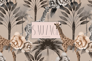 Sauvage, Luxury Jungle Pattern