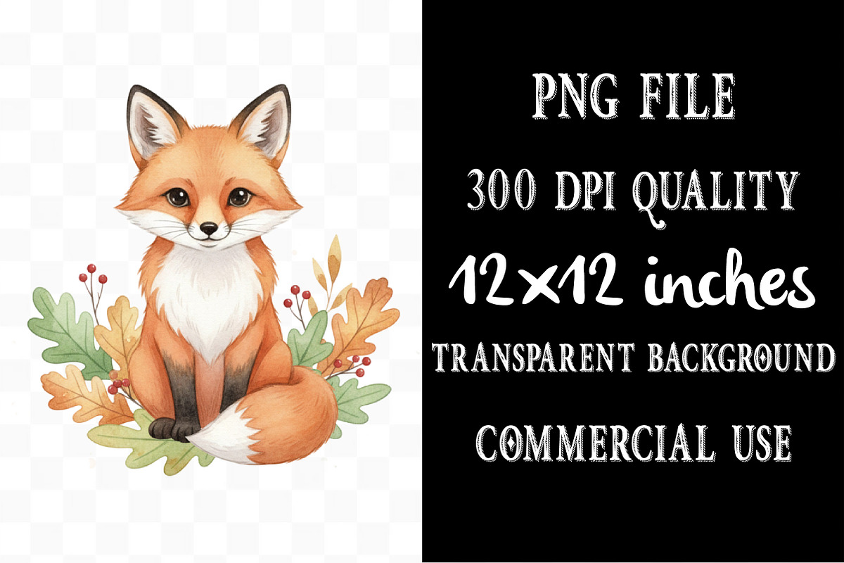 Watercolor Forest Woodland Clipart, an Illustration by Designking (Photo 4 of 5)