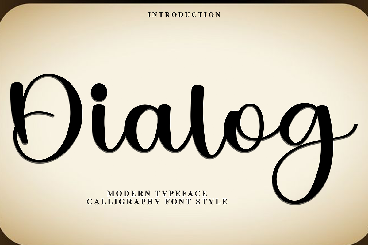 Dialog, a Handwritten Font by InermediaSTUDIO (Photo 1 of 8)