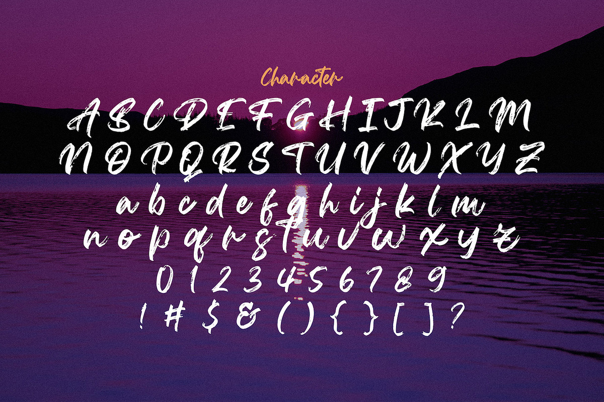 Agethsa - Textured Brush Font, a Script Font by StringLabs (Photo 12 of 13)