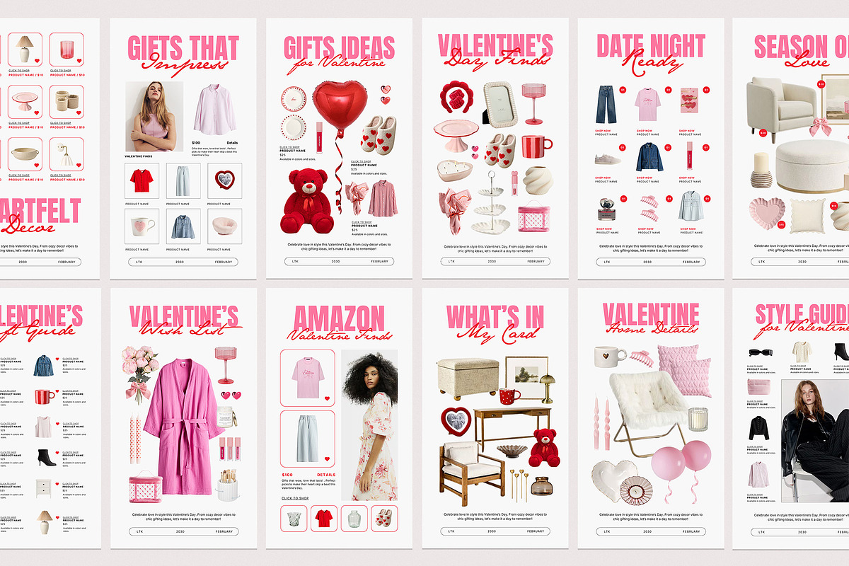 30 Valentine LTK Instagram Story, a Social Media Template by Amaré Creative (Photo 5 of 6)