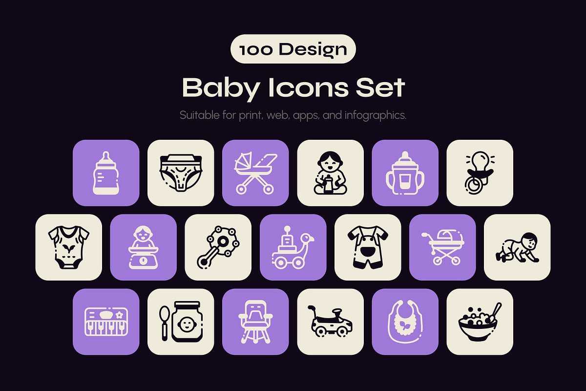 Baby Symbol Icon, a Solid Icon by Vectors Market (Photo 1 of 7)