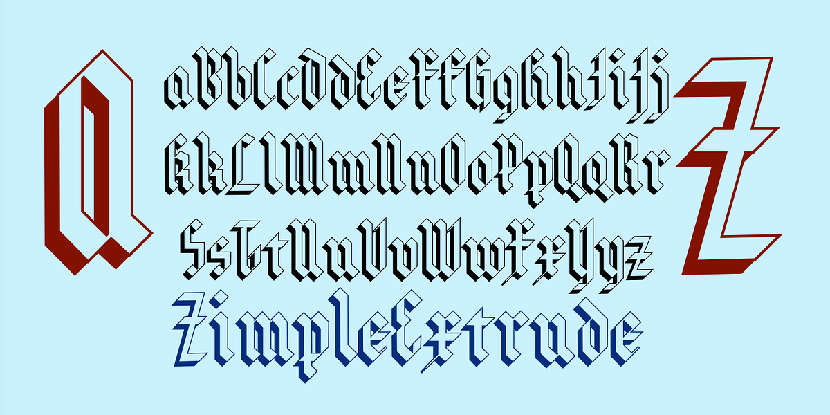 Zimple, a Blackletter Font by Ingrimayne Type (Photo 2 of 5)