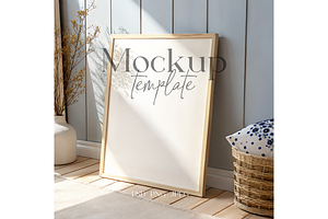 Cozy Natural Light Frame Mockup, a Product Mockup by MockupWizard