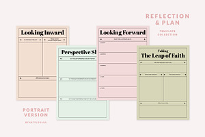 Reflection & Planner Template Set