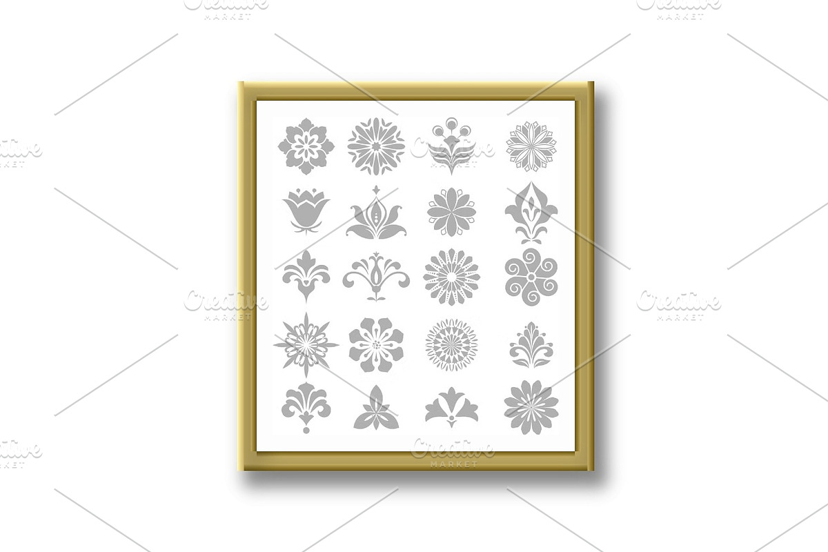 Set of floral elements, an Object Graphic by RODINA (Photo 2 of 3)