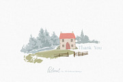 Cottagecore PNG Frames Illustrations, a Decorative Illustration by whiteheartdesign (Thumbnail 18 of 19)