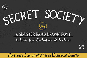 Secret Society Font Bonus