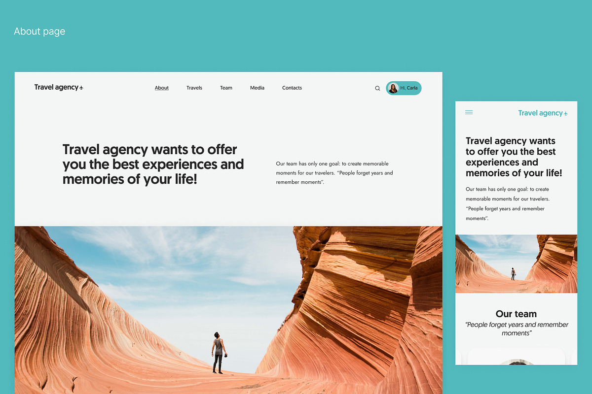 Website with Blog Figma UI Template, an UI Kit Template by danielsantinhos (Photo 7 of 9)
