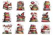 Whimsical Spring Books Clipart, an Illustration by Dream Creation (Thumbnail 5 of 5)