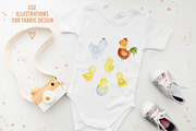 Watercolor farm animal clipart, an Animal Illustration by Watercolor Nastasia Art (Thumbnail 9 of 12)