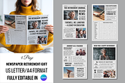 Newspaper Retirement Template, an Invitation Template by ZoloDesignHub (Thumbnail 1 of 10)