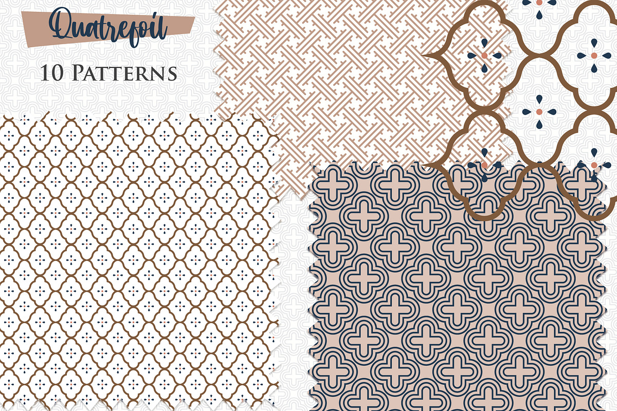 Quatrefoil - Patterns Collection, a Pattern Graphic by InaCorart (Photo 2 of 4)