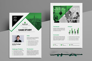 Case Study Design Layout, a Flyer Template by ContestDesign