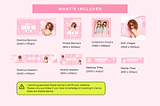 Pink Retro Shopify Website Banners, a Shopify Template by Template Twist Shop (Thumbnail 4 of 5)