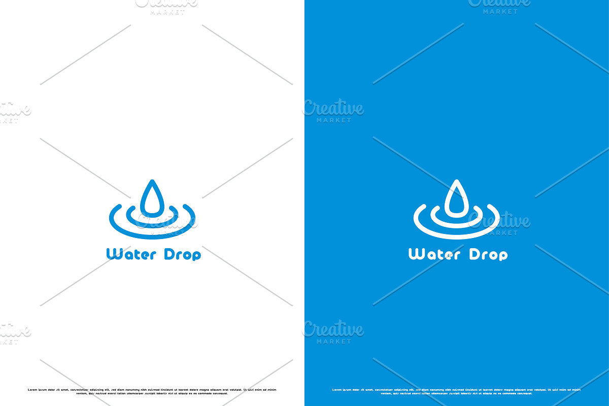 Water Drop Aqua Logo Design Icon, a Branding & Logo Template by Morvana Crew