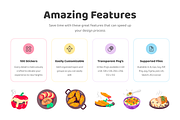 Fast Food Stickers, an Emoji Icon by Vectors Market (Thumbnail 2 of 8)