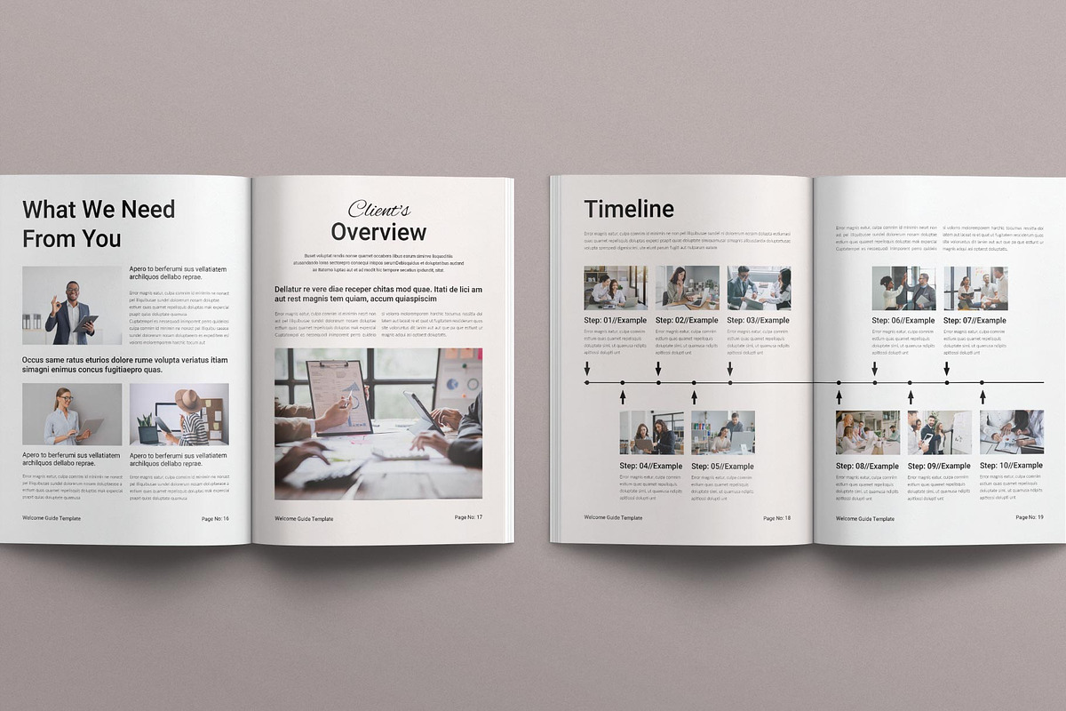 Welcome Guide Template, a Brochure Template by E-Type