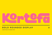 Kortefa Bold Rounded Display Font, a Sans Serif Font by Rasio Studio (Thumbnail 1 of 10)