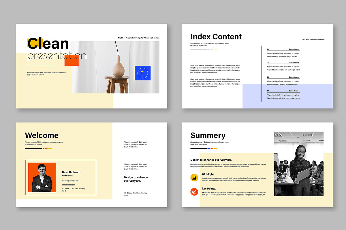 Clean And Minimal Business, a Presentation Template by Mighty-Slide (Photo 2 of 6)