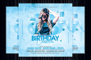 Birthday Party Flyer Template
