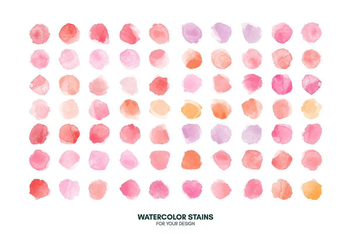 Huge set watercolor vector stains, a Texture Graphic by Ibrin's Shop (Photo 9 of 14)