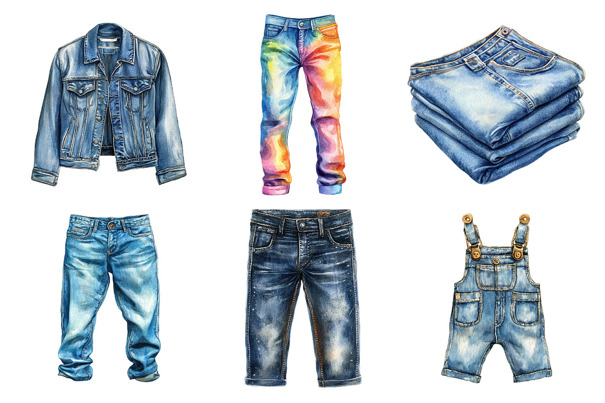 Beautiful Jeans Sublimation Bundle, an Illustration by Daily.Designs (Photo 4 of 5)