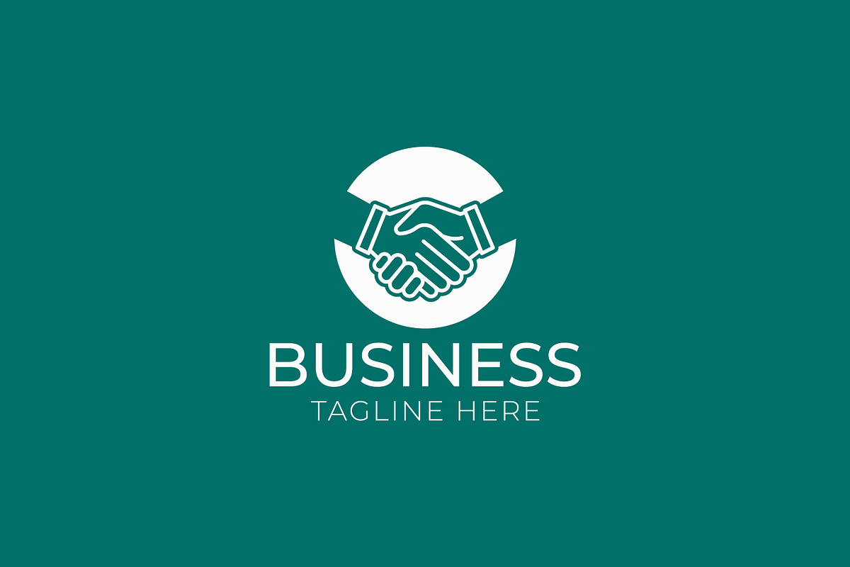 Business Handshake Sign Symbol Logo, a Branding & Logo Template by Signatoro (Photo 2 of 3)