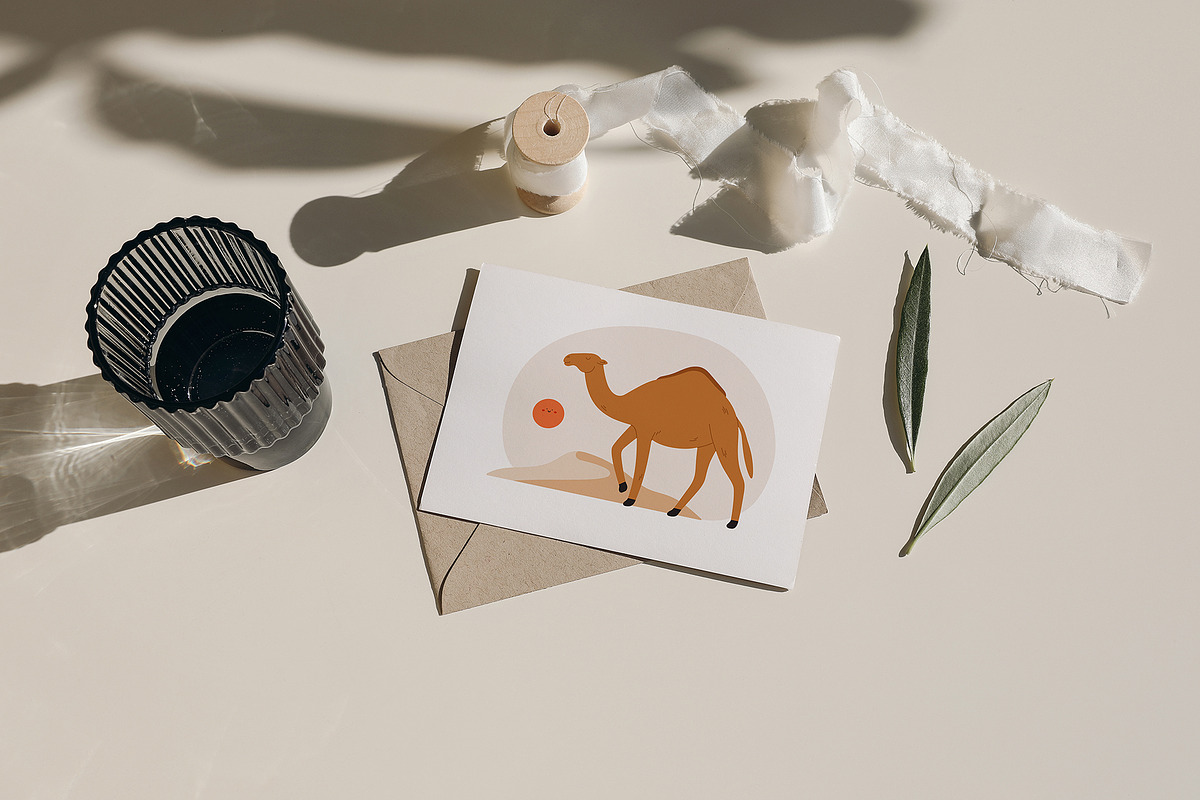 Desert Landscape and Clip Art, a Seasonal Illustration by Sweet Corner (Photo 8 of 13)
