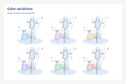 Kid and Dog with Goggles on Bicycle, a Graphic by PixelBender (Thumbnail 2 of 5)