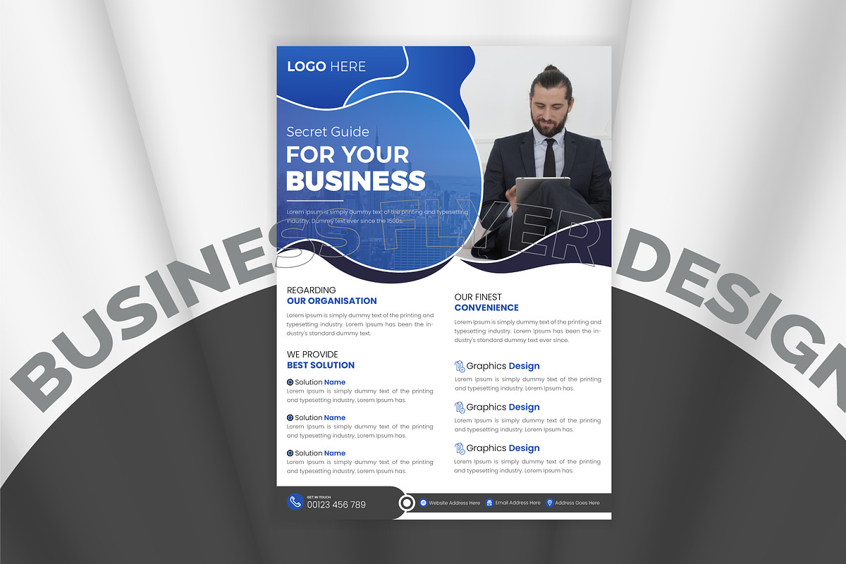 Corporate Business Flyer Template, a Flyer Template by OctaFlex (Photo 2 of 3)