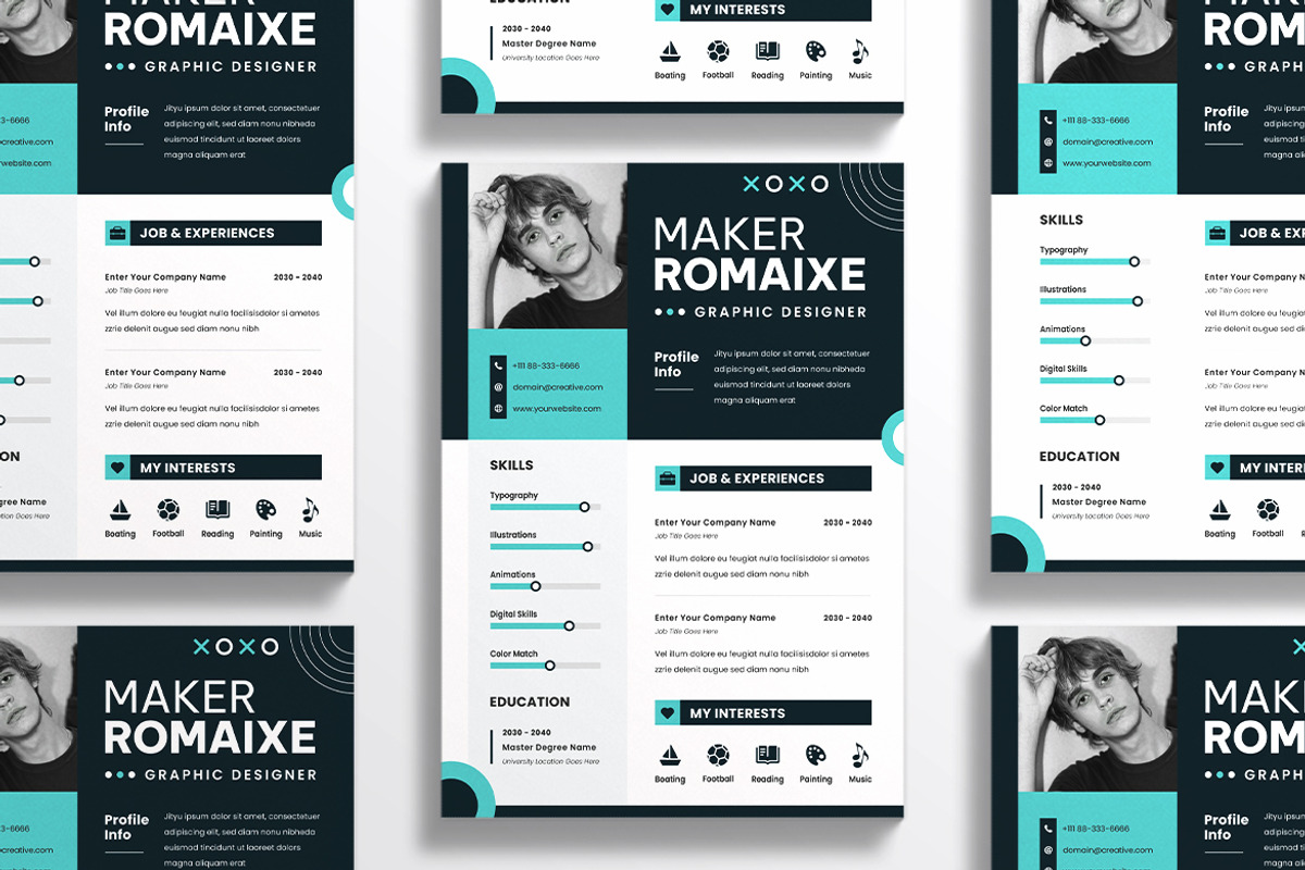 Simple Resume CV, a Resume Template by dokudokunomi (Photo 4 of 4)