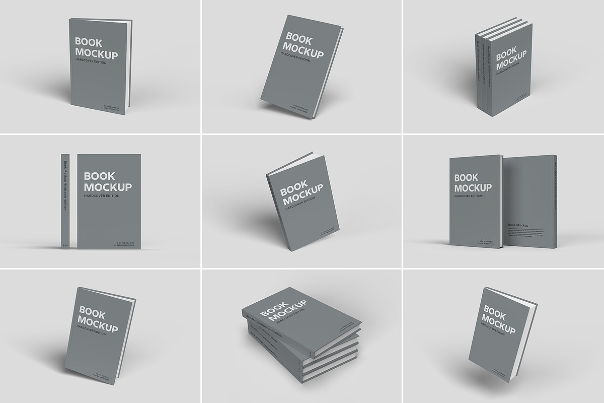 Hardcover Book Mockup, a Print Template by Petr Stránský (Photo 1 of 8)