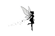 Magical Fairy Silhouette Bundle, an Illustration by jahid234 (Thumbnail 31 of 51)