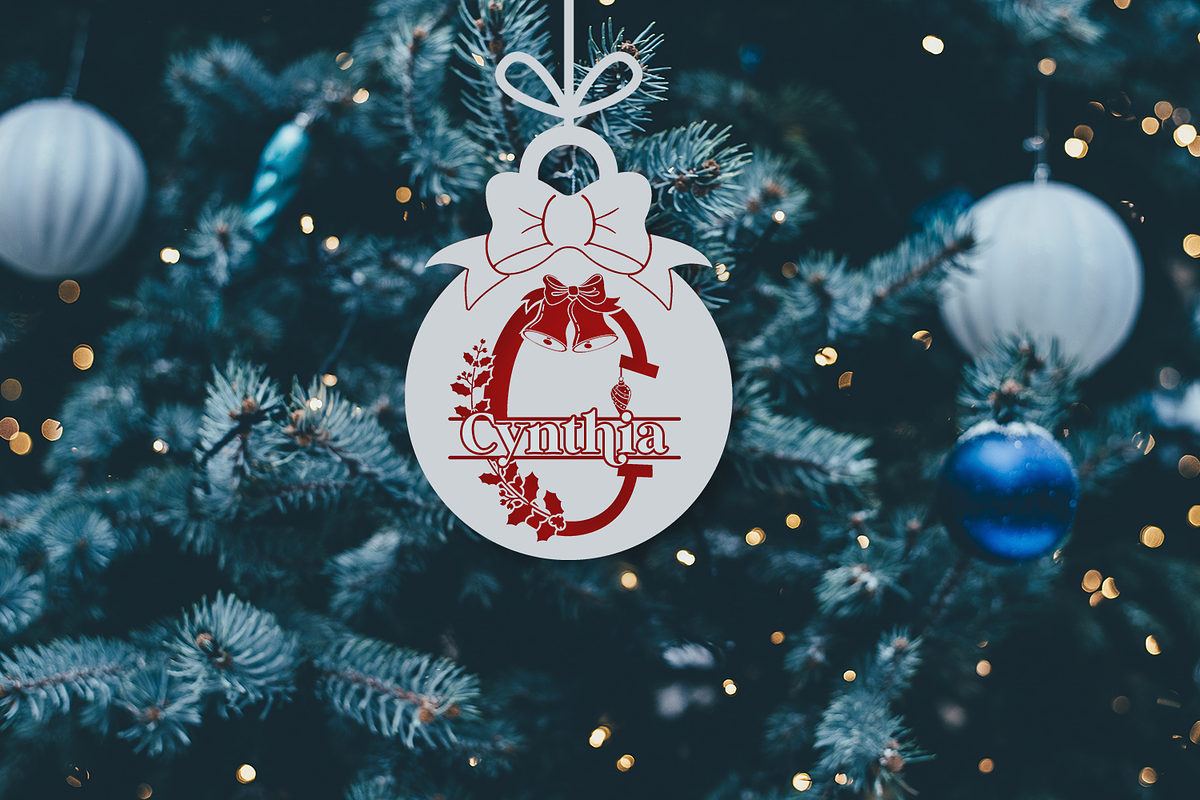 Round Christmas Monogram Vector Pack, an Illustration by Anastasia Feya (Photo 3 of 9)
