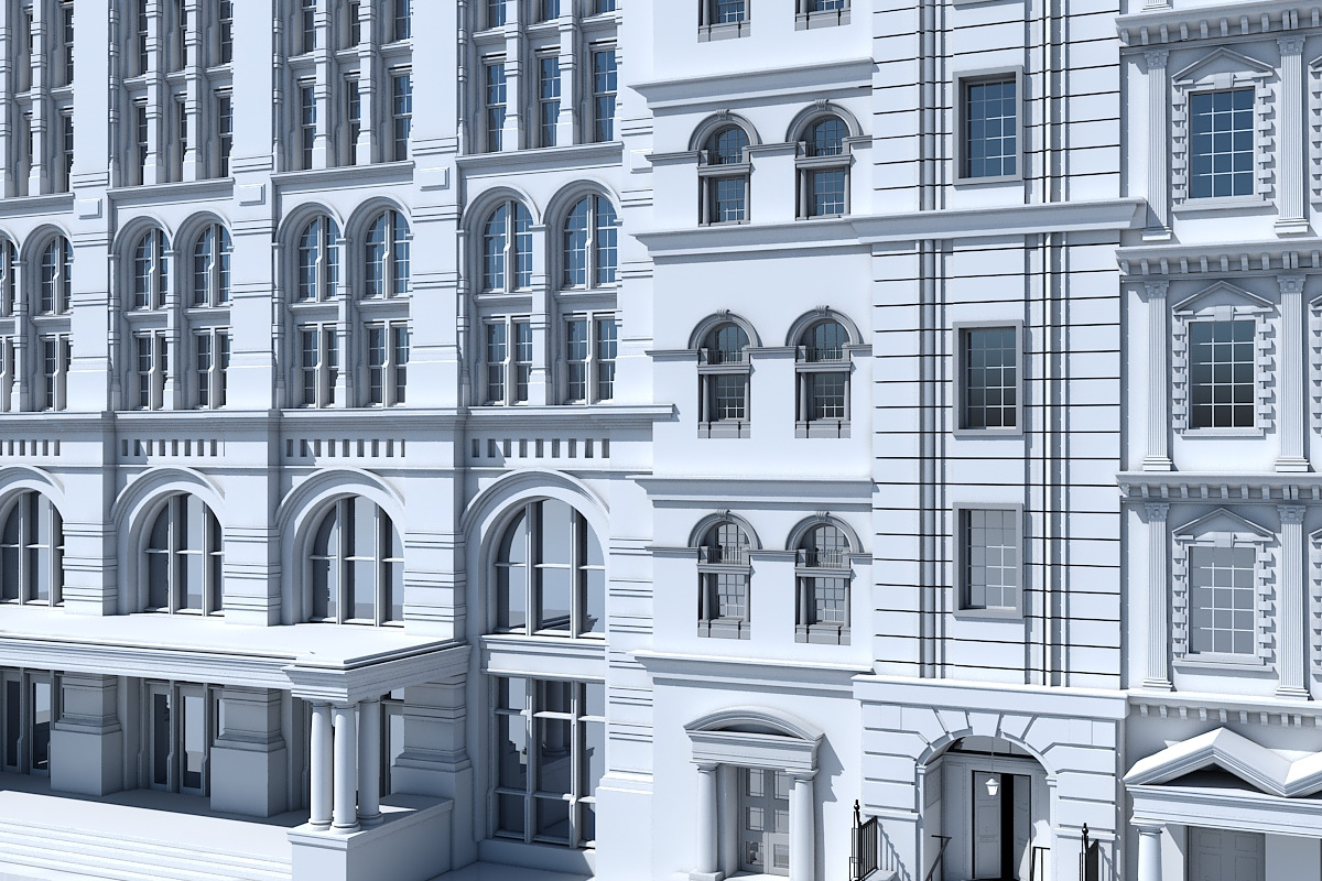 Commercial Building Facade 20, an Architecture 3D Model by Giimann (Photo 2 of 13)